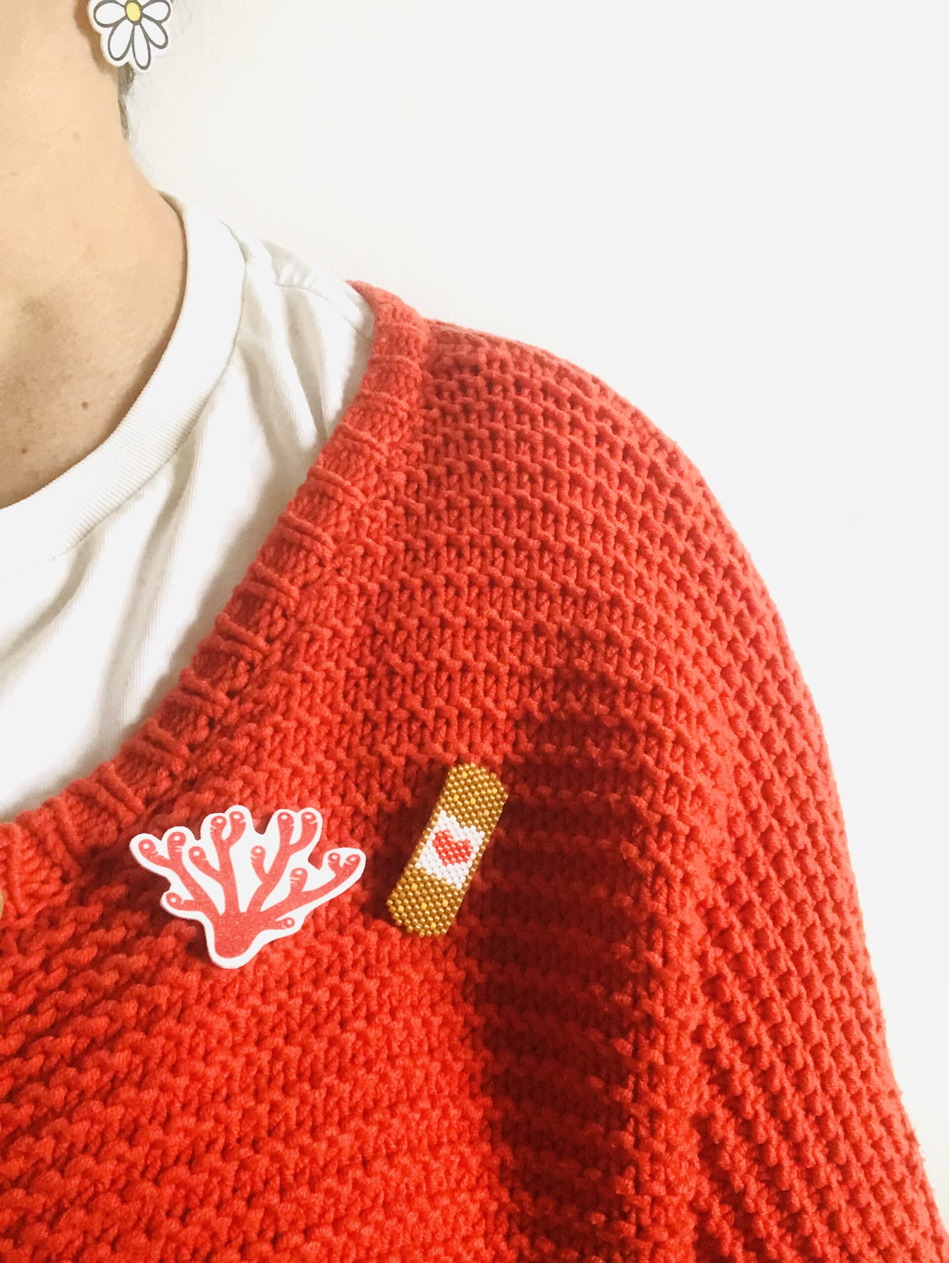 Pins Corail Pailleté – Image 3