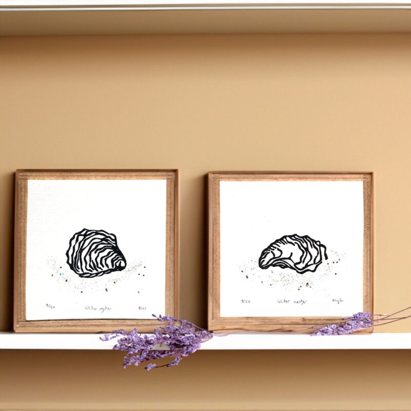 Duo Huîtres pailletées