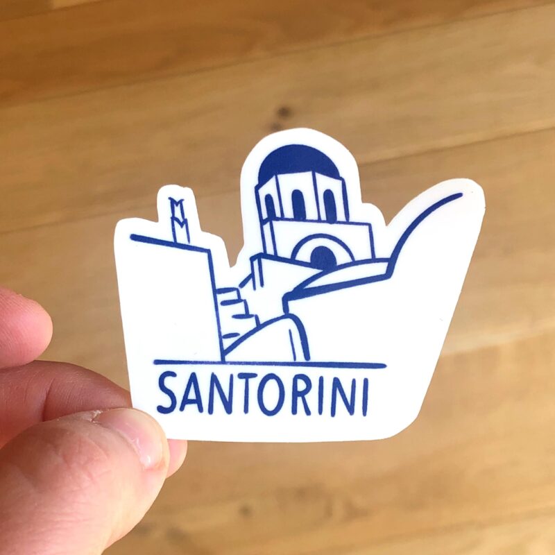 Sticker Santorin