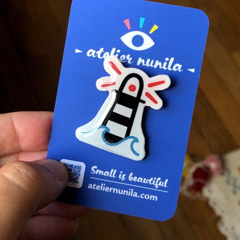 Pins phare breton - cadeau souvenir Bretagne - bijou accessoire vêtement fait main