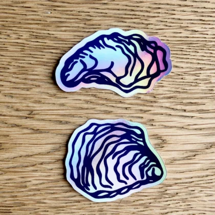 Stickers Holographiques Huîtres