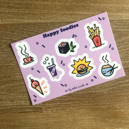 Stickers "Happy Foodies"