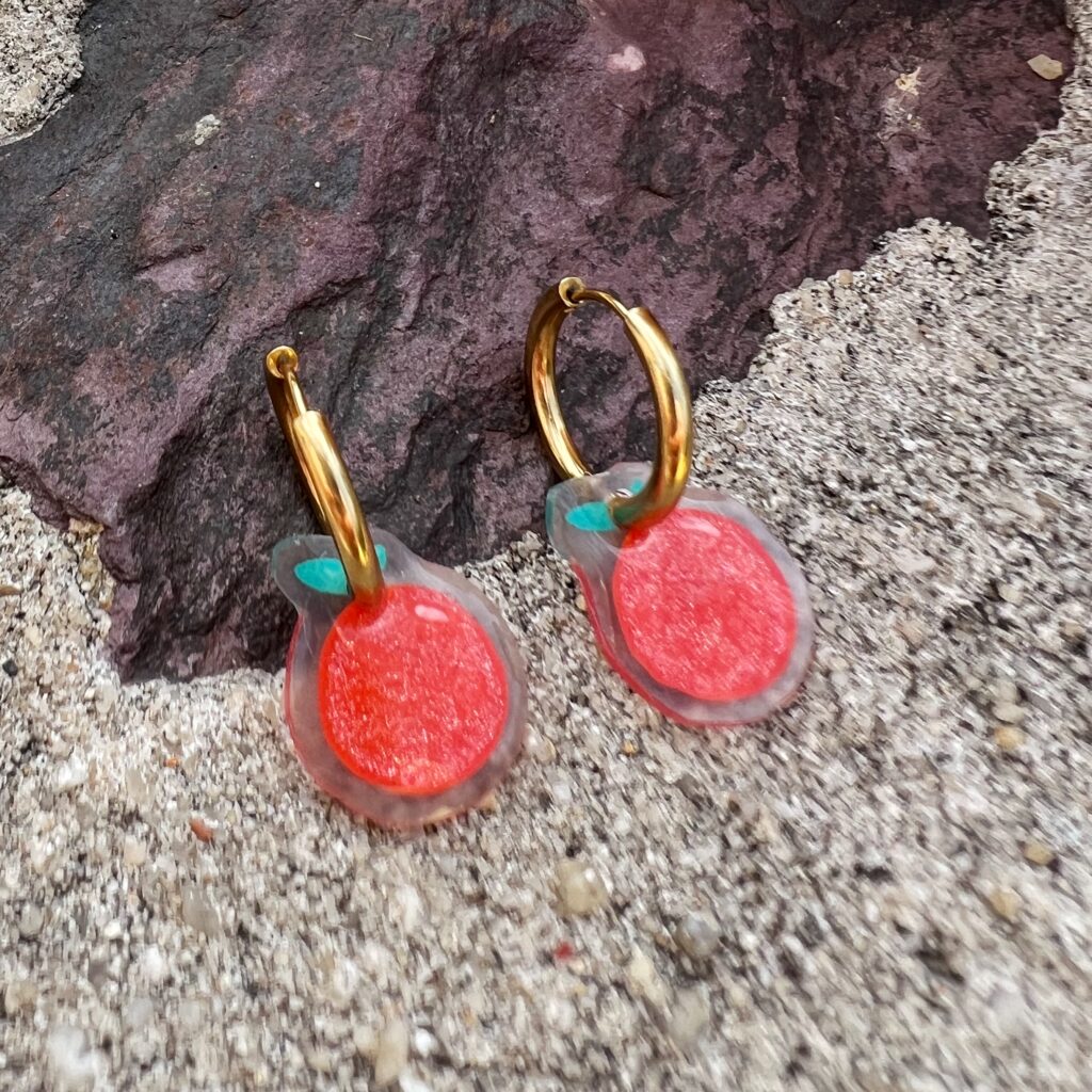 Boucles d'Oreilles Clémentines Pailletées